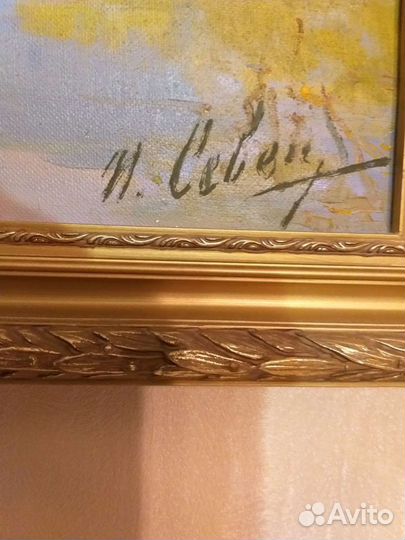 Картина маслом на холсте пейзаж