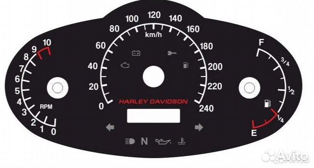 Тюнинг Шкалы на панель приборов Harley Davidson