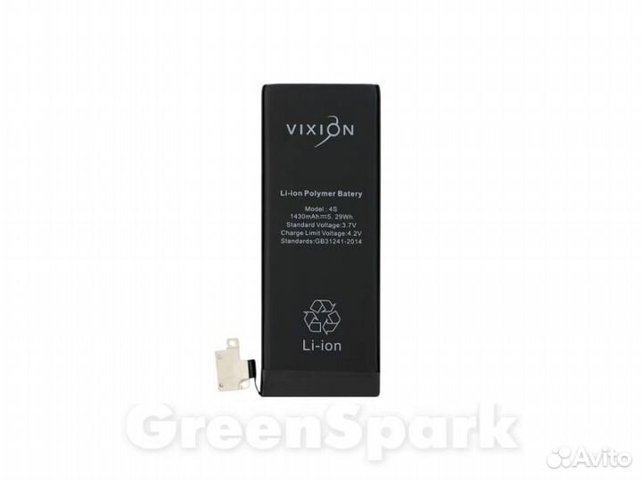 Аккумулятор для iPhone 4S Vixion 1430 mAh с монта