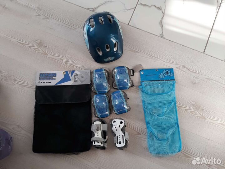 Защита роликовая + шлем размер s