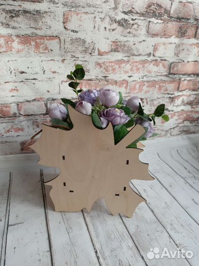 Деревянные кашпо