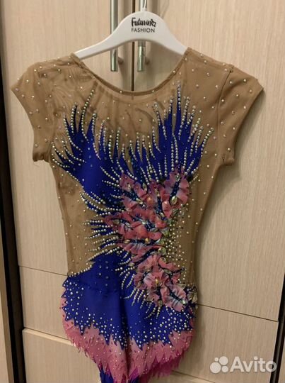 Купальник художественная гимнастика на рост 140-15