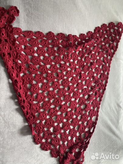 Вязаный платок шаль