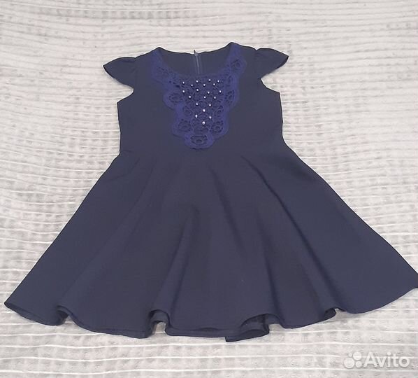 Сарафан темно синий рост 122