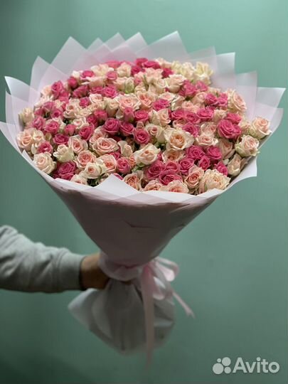 Кустовые розы цветы