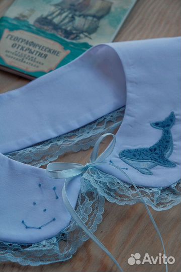 Съемный воротничок белый