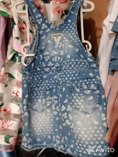 Комбинезон,сарафан джинсовые Ошкош оригинал