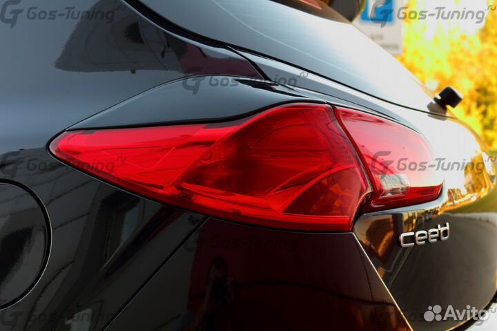 Реснички на задние фонари GT-Line на KIA Ceed JD