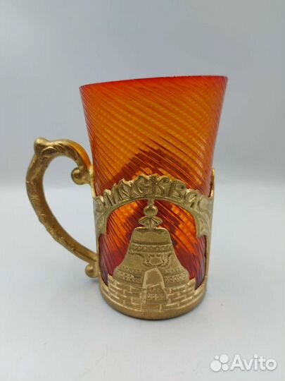 Подстаканник Москва Кремль Царь-колокол СССР