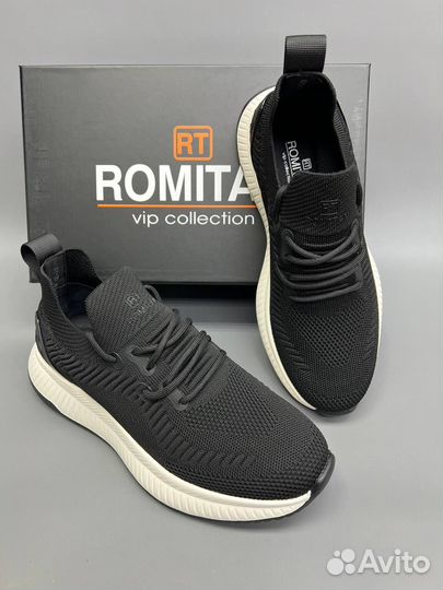 Кроссовки Romitan мужские черные летние