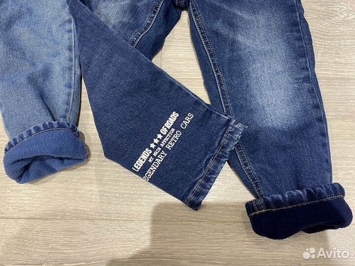 Джинсы для девочки зима Gulliver,Zara 110р-р