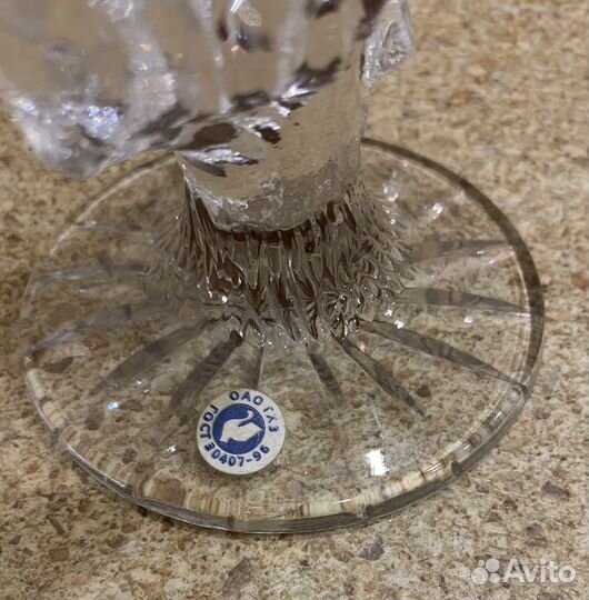 Подсвечник хрустальный