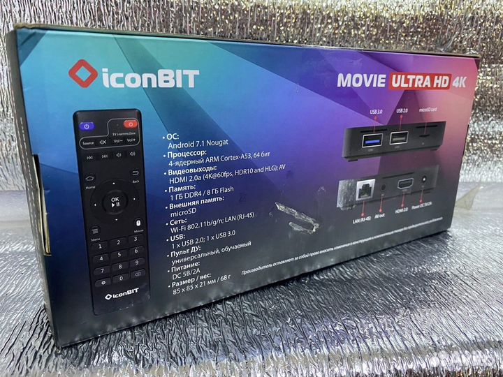 Тв-приставка iconBIT Movie ultra HD 4K