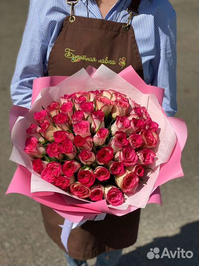 Цветы розы букет