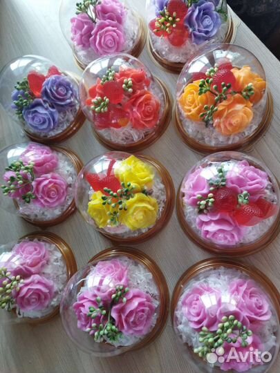 Мини букет из мыла