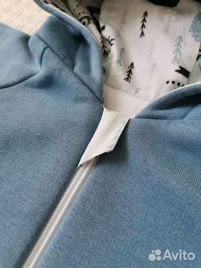 Комбинезон лёгкий 62-68 + теплая шапочка