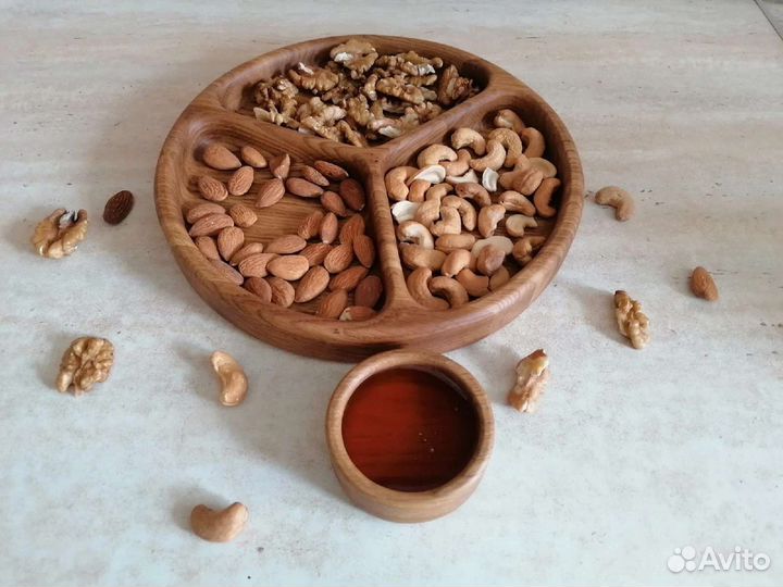 Менажницы из дерева дуб, масловоск