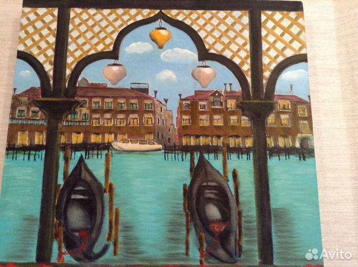 Картина, Венеция, холст, масло