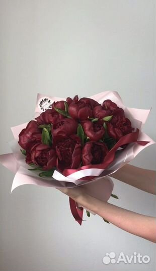 Пионы, букеты из пионов