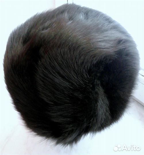 Шапка Женская Зимняя Крашеная Синяя Лисица 56/57 Р