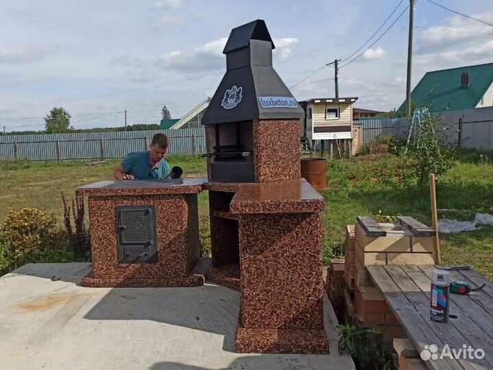 Модульный комплекс барбекю, печь под казан,гриль