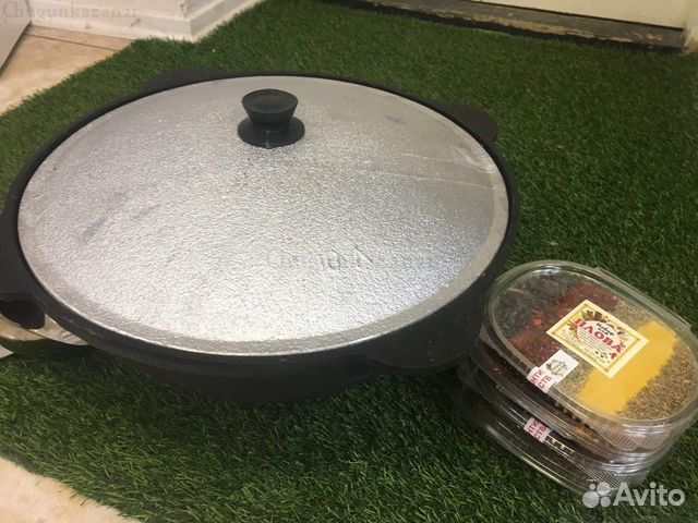 Казан чугунный с крышкой