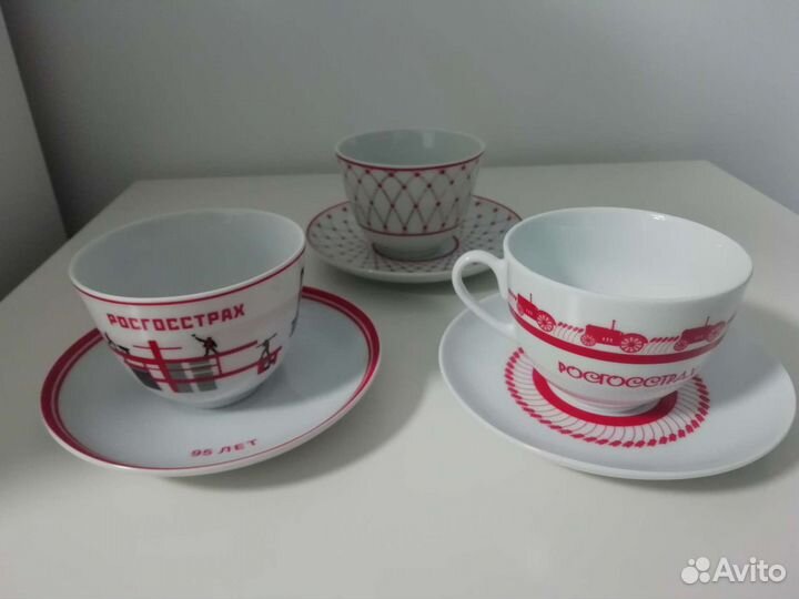 Чашка блюдце росгосстрах чайная пара