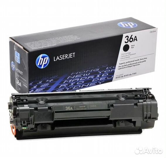 Картриджи HP оригинал 90X (CE390X) и 36A (CB436A)