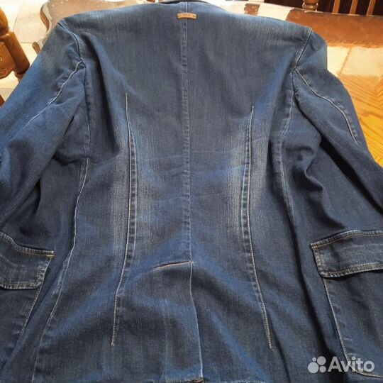 Джинсовый мужской пиджак, брэнд TFJ