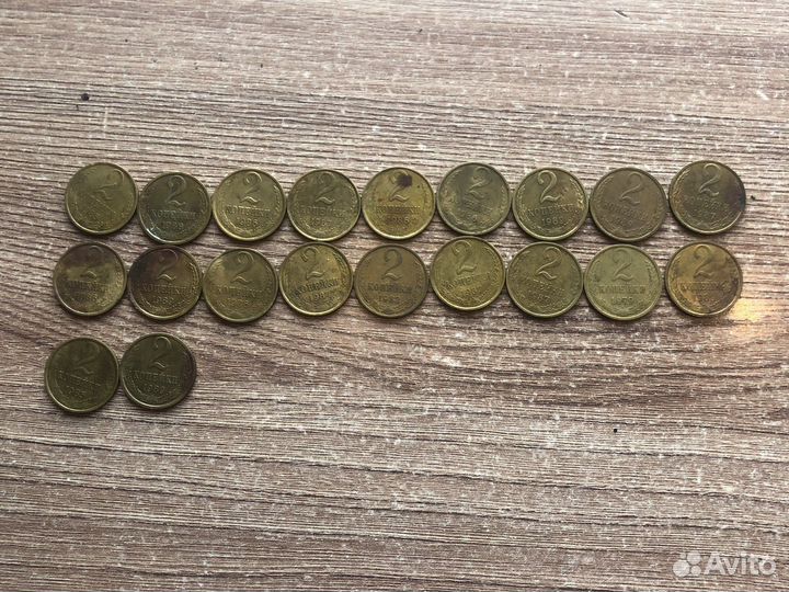 Монеты СССР 2 копейки