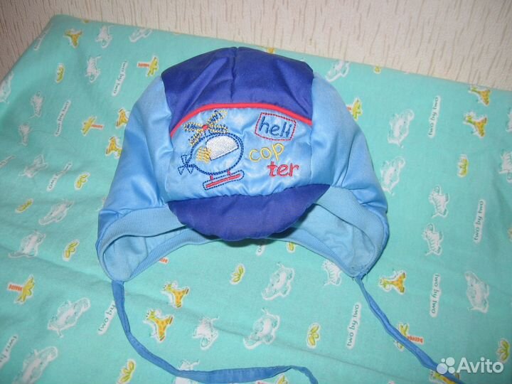 Продаю шапочку на мальчика 0-6 мес