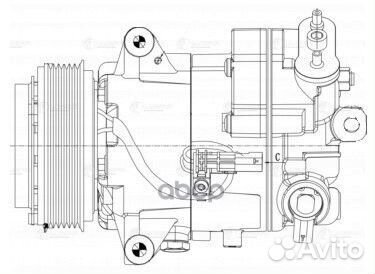 Компрессор кондиционера opel astra J 1.6 10- L