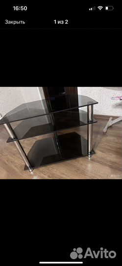 Стеклянная тумба