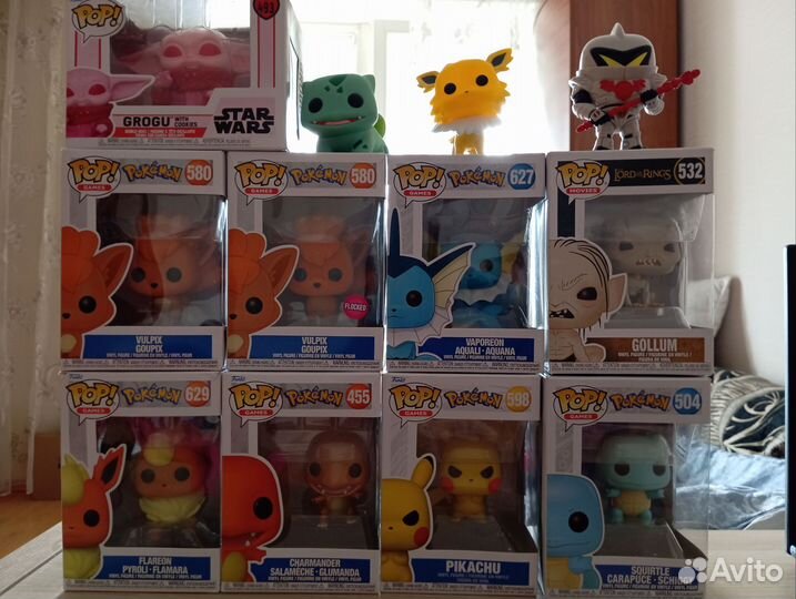 Funko pop pokemon, lord of rings, star wars