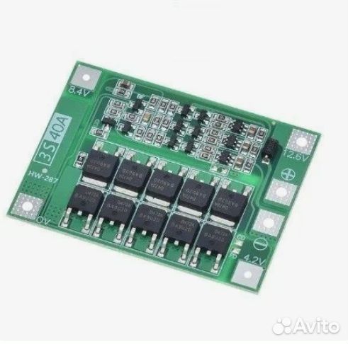 BMS плата заряда-разряда для АКБ 40 ампер 3S