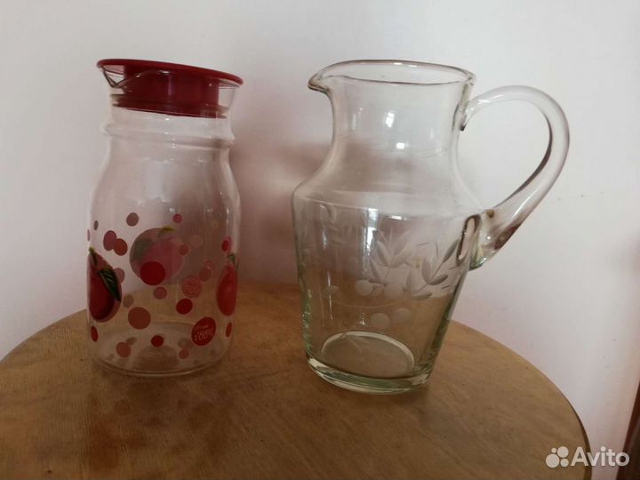 Стопки, рюмки, стаканы, фужеры, кувшины