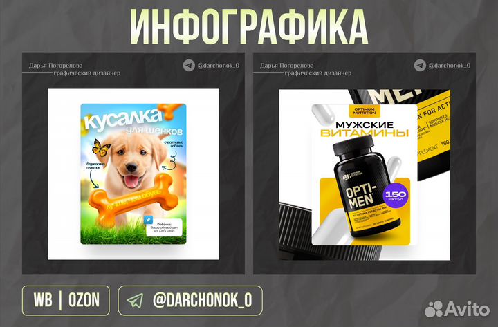 Инфографика для маркетплейсов wildberries ozon