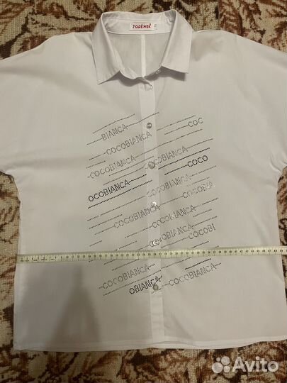 Блузка белая для девочек 158