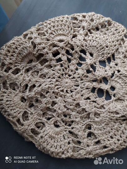 Берет вязаный