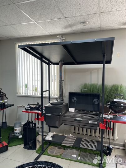 Мангал с крышей