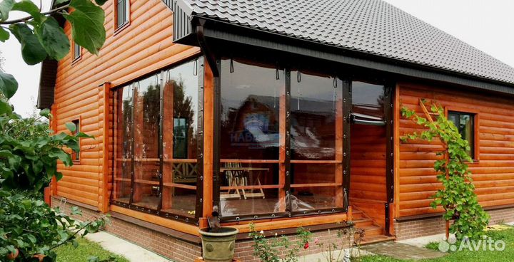 Мягкие пвх окна на беседку