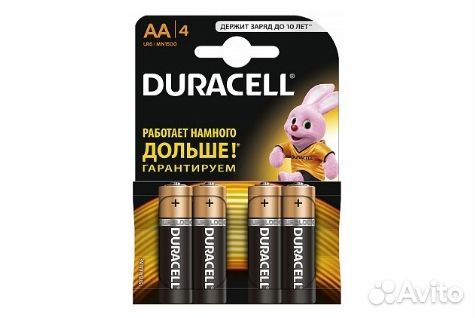 Батарейки duracell аа LR6 (2A/4B), 4 штуки