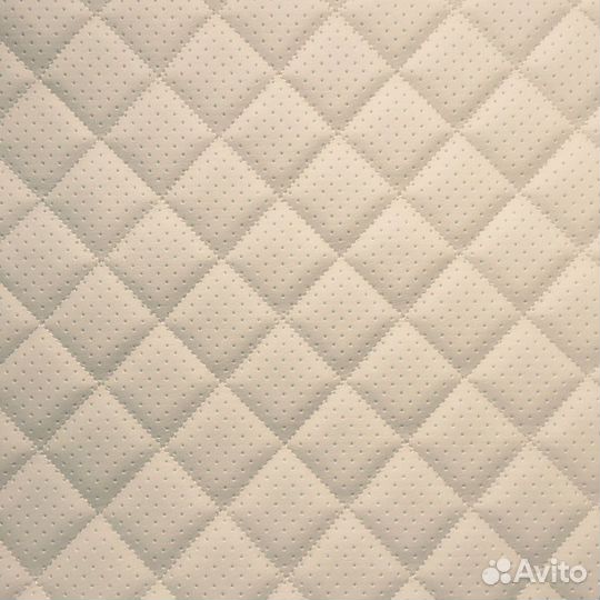 Экокожа перфорированная Ромб одинарный бежевый