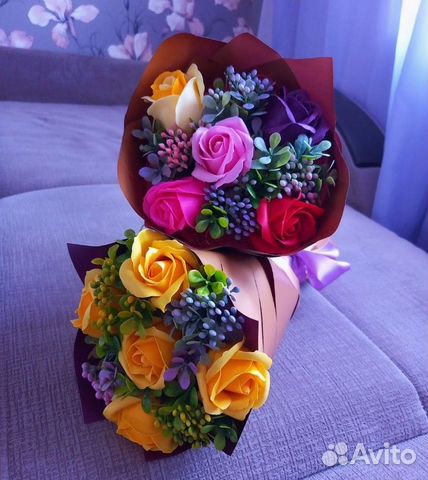 Букет из мыльных роз выпускной