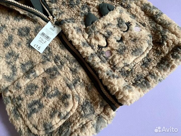 Кофта меховая для девочки 92