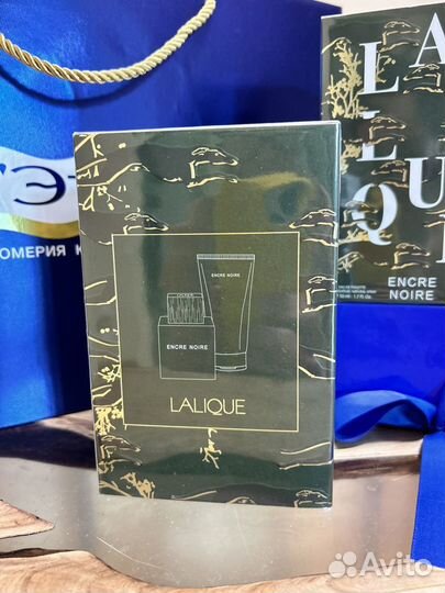 Набор Lalique Encre Noir (50 мл+гель 150 мл)