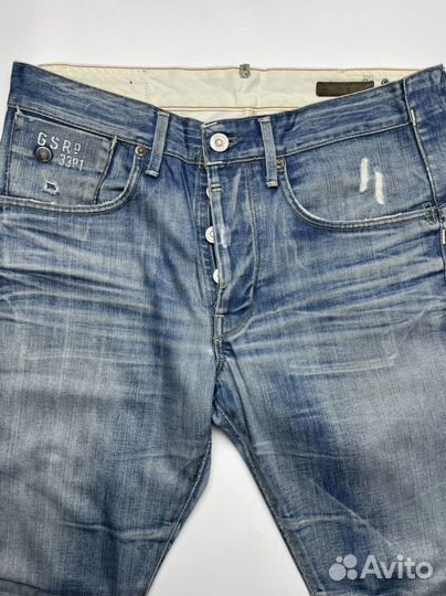 Джинсы G-Star Raw 3301 Distressed Jeans (W32 L32)