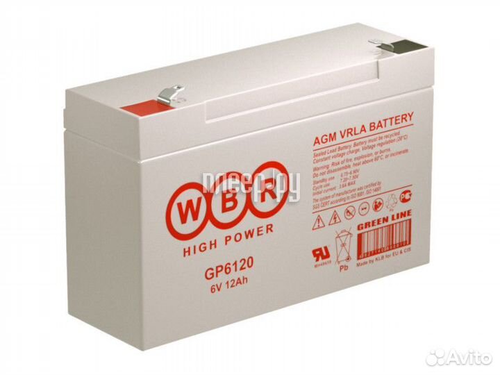 WBR GP6120 6V 12Ah