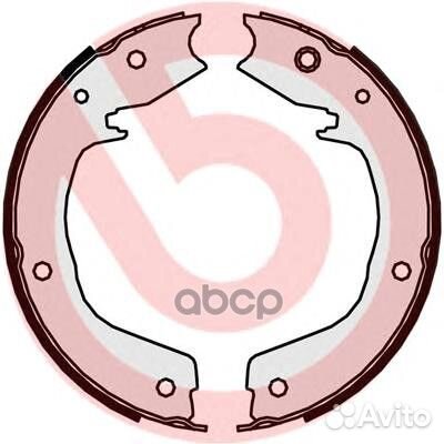 Колодки тормозные стояночного тормоза зад