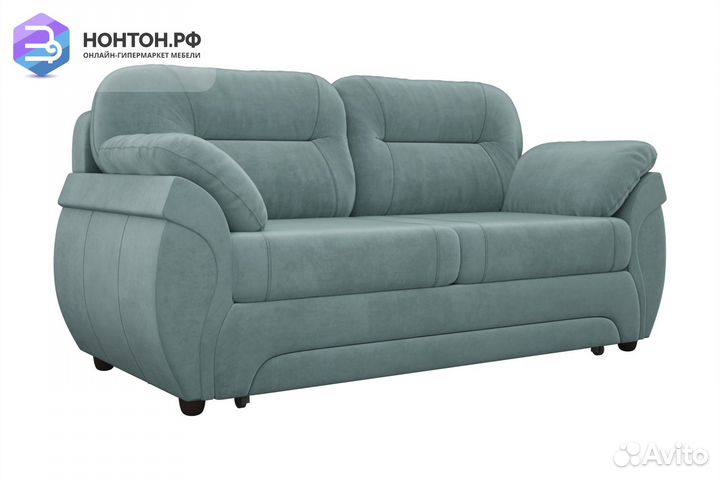 Диван выкатной Бруклин велюр бирюзовый
